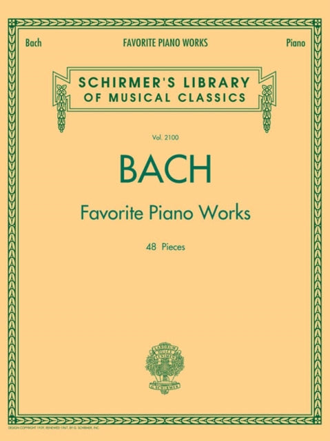 Bach Favourite Piano Works