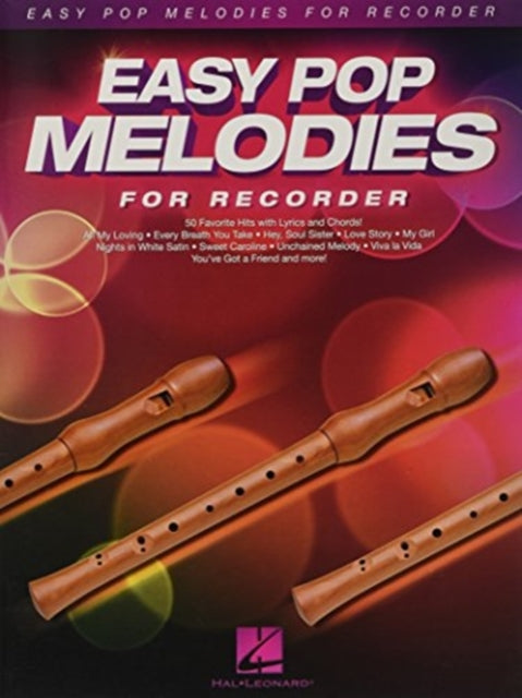Easy Pop Melodies For Recorder (book/cd