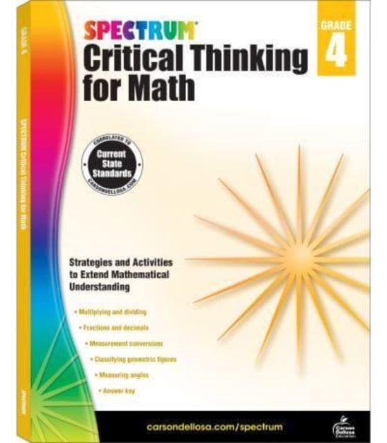 Spectrum Critical Thinking For Math Gr 4