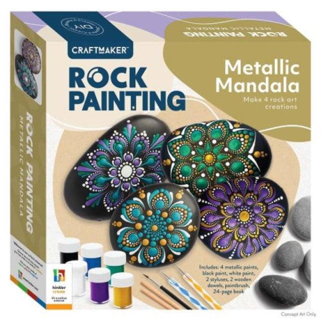 Craftmaker Metallic Mandala By Hinkler Pty Ltd
