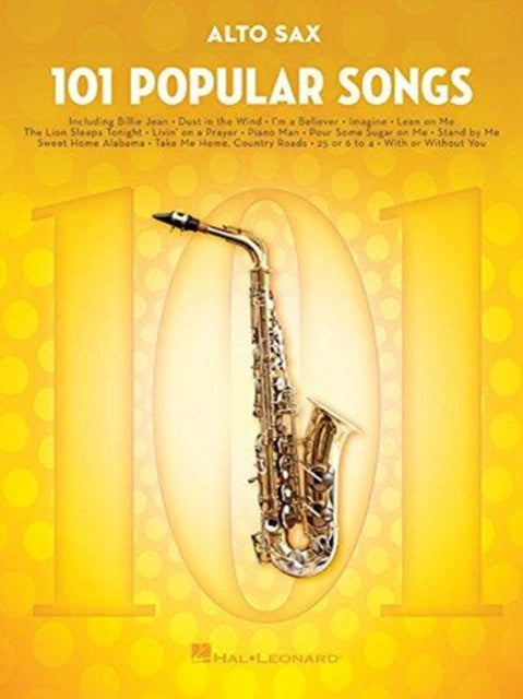 101 Popular Songs Alto Saxophone