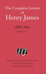 Complete Letters Of Henry James 18881891