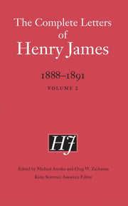 Complete Letters Of Henry James 18881891