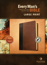 Every Mans Bible Nlt Large Print Tutone By Every Mans Bible Nlt Large Print Tutone