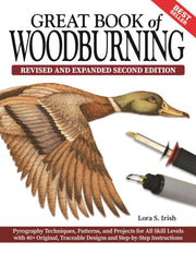 Great Book Of Woodburning By Irish, Lora S