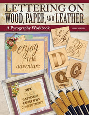 Lettering On Wood Paper & Leather