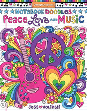 Notebook Doodles Peace Love Music