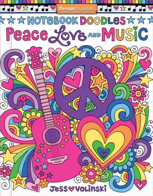 Notebook Doodles Peace Love Music