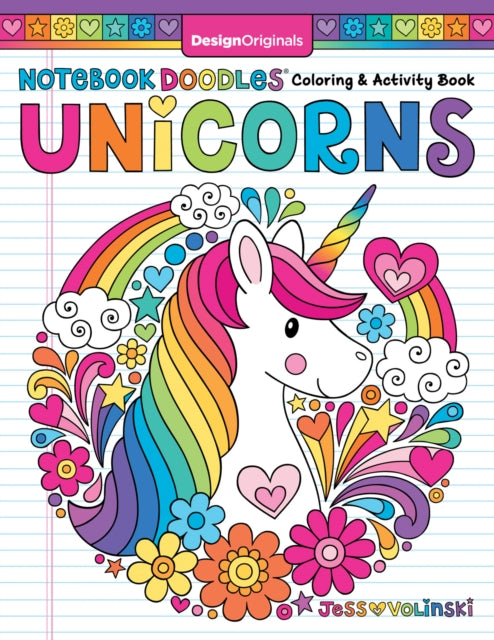 Notebooks Doodles Unicorns