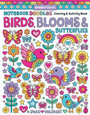 Notebook Doodles Birds Blooms/butterflie