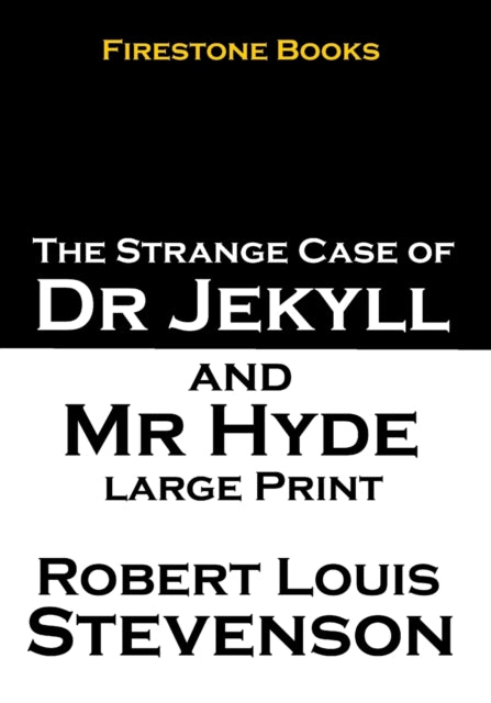 Dr Jekyll And Mr Hyde Large Print