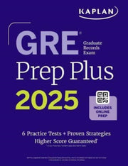 Gre Prep Plus Ninth Edition (2025): Raise Your Score With Kaplan Expert Advice | Includes Online Resources By Test, Prep Kaplan