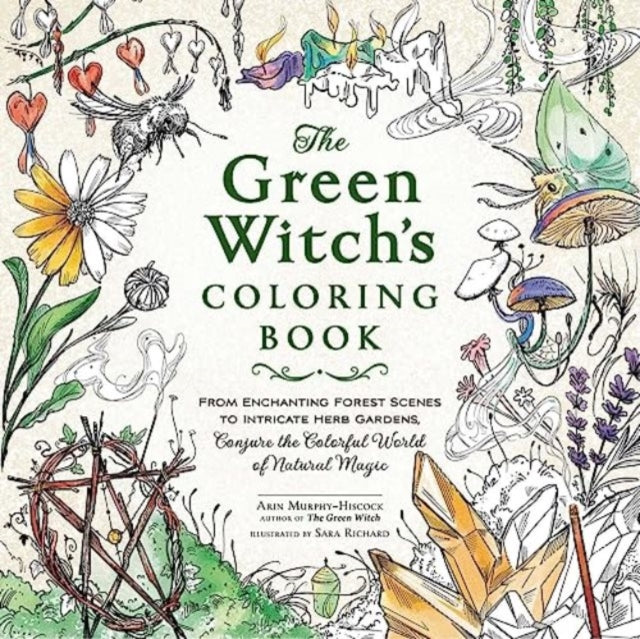 Green Witchs Coloring Book
