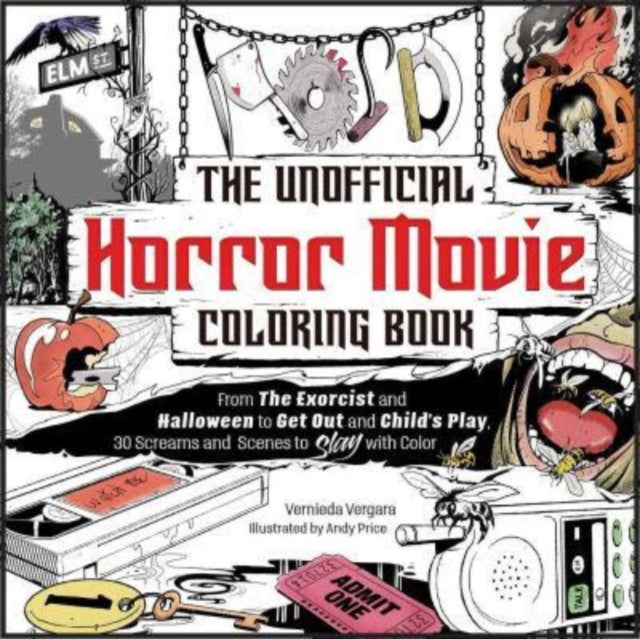 Unofficial Horror Movie Coloring Book By Vergara, Vernieda