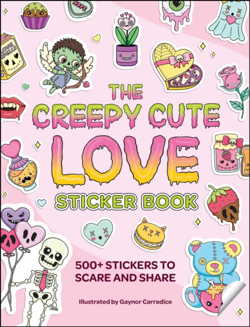 Creepy Cute Love Sticker Book By Carradice Gaynor