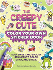 Creepy Cute Color Your Own Sticker Book By Carradice, Gaynor