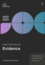 Core Statutes On Evidence 202223