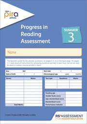 New Pira Test 3 Summer Pk10 Progress In