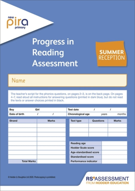 New Pira Test R Summer Pk10 Progress In