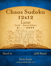 Chaos Sudoku 12x12 Luxus - Leicht Bis Ex By Snels, Nick