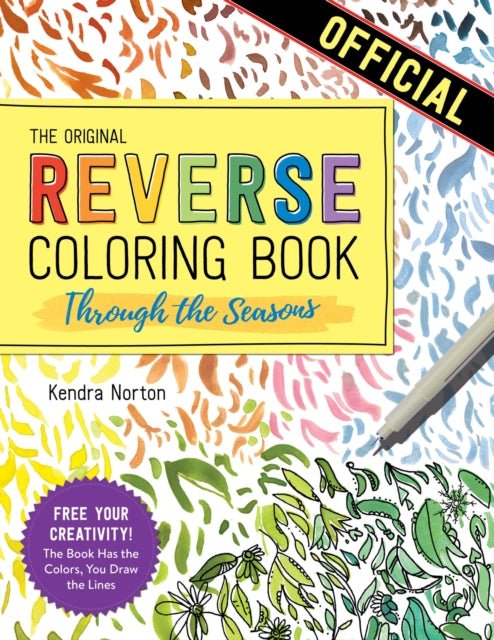 Original Reverse Coloring Book Through T