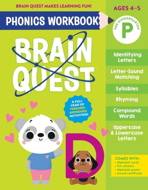 Brain Quest Phonics Workbook Prekinderga