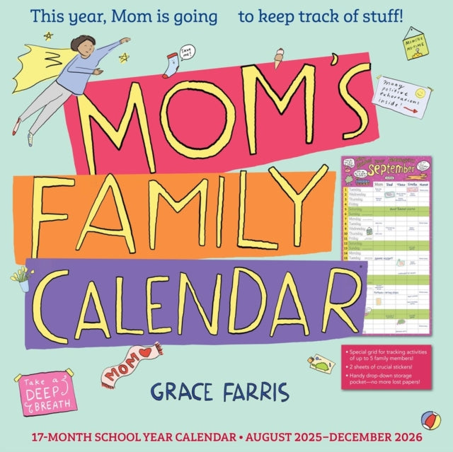 Moms Family Wall Calendar 2026