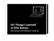 101 Things I Learned In Film School