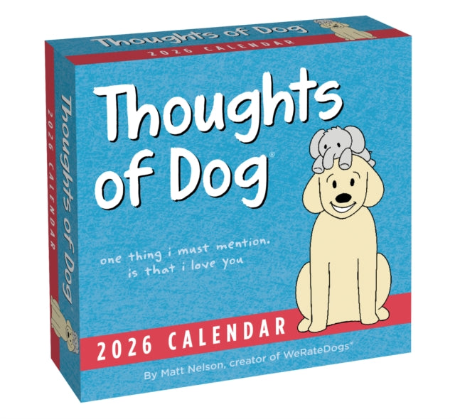 Thoughts Of Dog 2026 Day-to-day Calenda