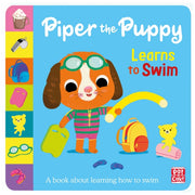 Piper The Puppy Learns To Swim