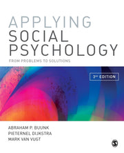 Applying Social Psychology By Buunk, Abraham P