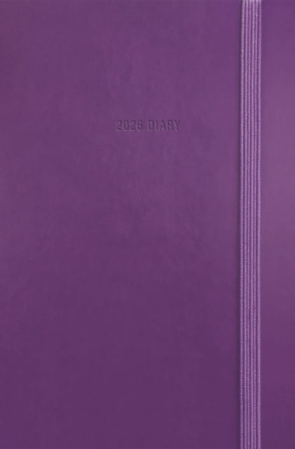 Purple Soft Touch Pocket Diary 2026