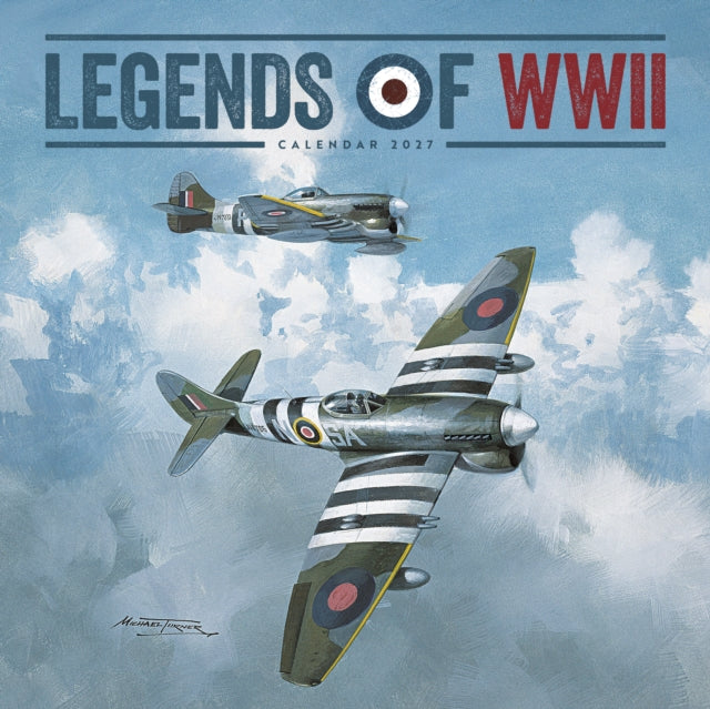 Legends Of Wwii Square Wall Cal 2027