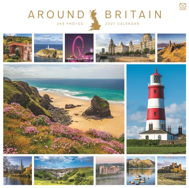 Around Britain Square Wall Calendar 2027