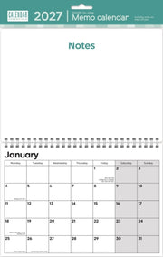 Essential Memo Cal Planner A3 Cal 2027