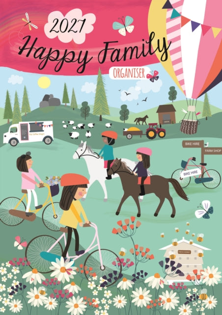 Happy Family Planner A3 Calendar 2027