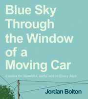 Blue Sky Through/window Of A Moving Car