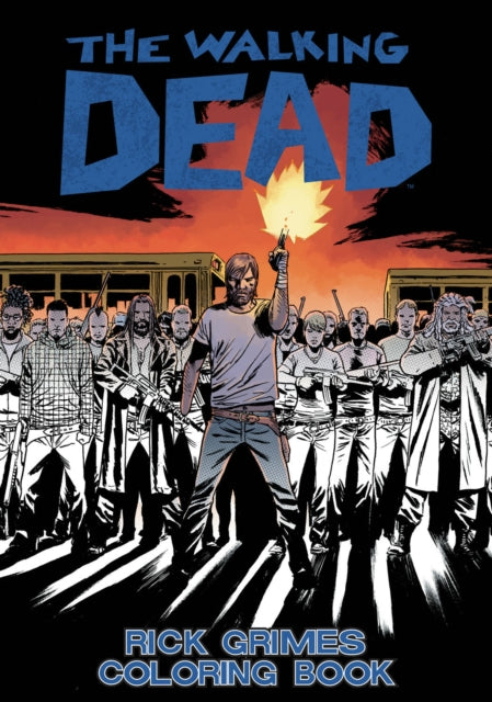 Walking Dead Rick Grimes Adult Colouring