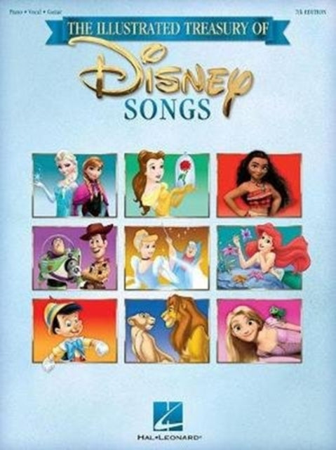 Illustrated Treasury Of Disney Songs 7th By Leonard, Hal