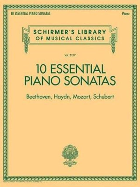 Schirmers Library Of Musical Classics Vo