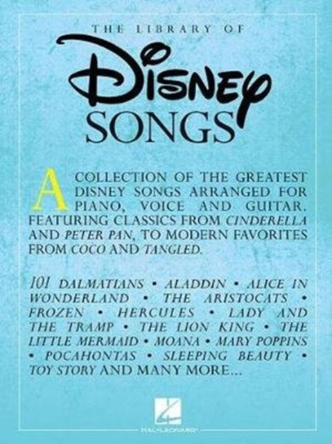 Library Of Disney Songs By Hal Leonard Publishing Corporation