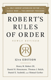 Roberts Rules Of Order Newly Revised 12t By Henry M. Robert
