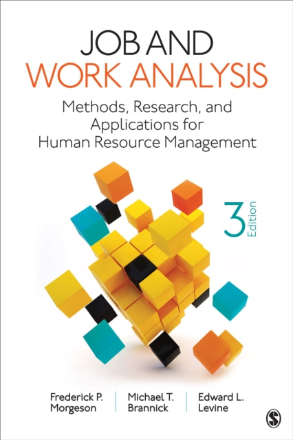 Job And Work Analysis By Morgeson  Frederick