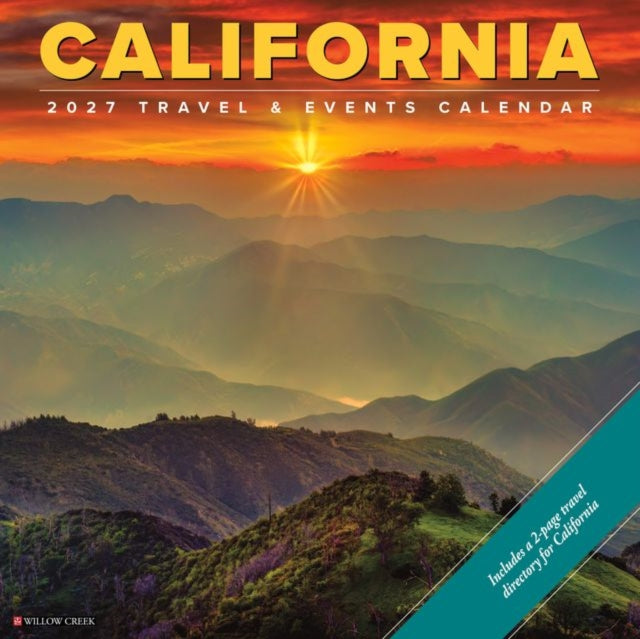 California 2027 Wall By Willow Creek Press