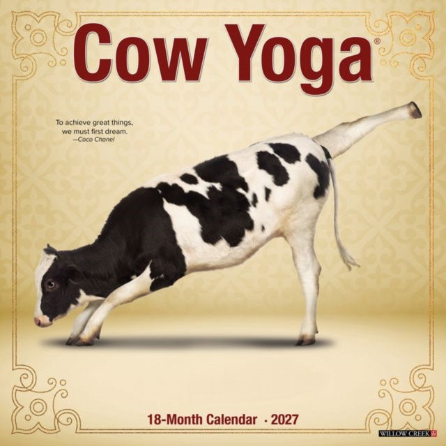 Cow Yoga 2027 Wall By Willow Creek Press