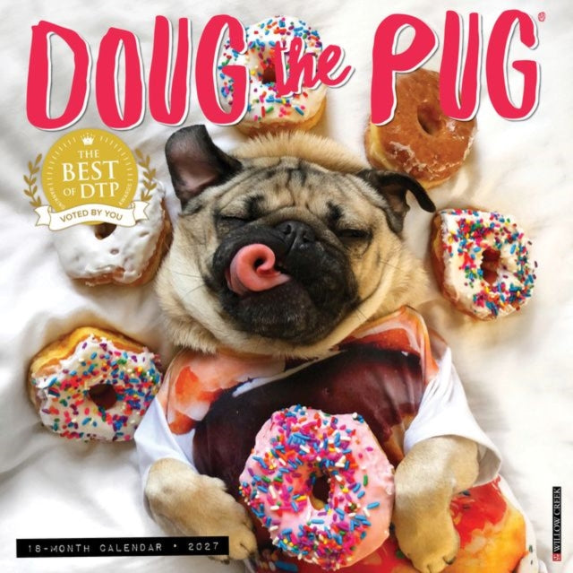 Doug The Pug 2027 Wall By Willow Creek Press