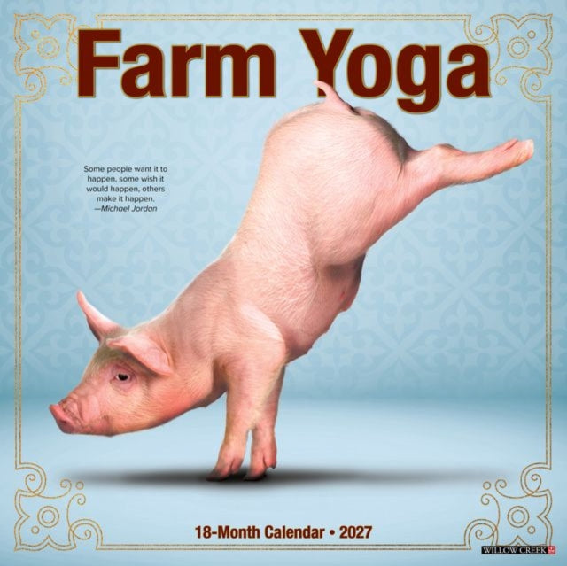 Farm Yoga 2027 Wall By Willow Creek Press