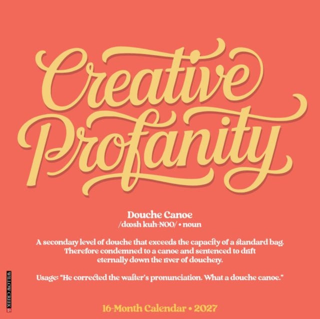 Creative Profanity 2027 Wall By Willow Creek Press
