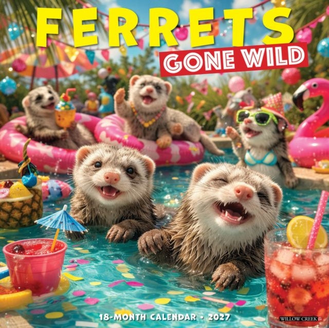 Ferrets Gone Wild 2027 Wall By Willow Creek Press