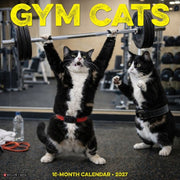 Gym Cats 2027 Wall By Willow Creek Press